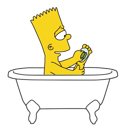 Bart stiker 🛁
