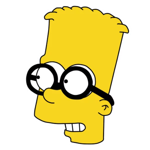 Bart stiker 👓
