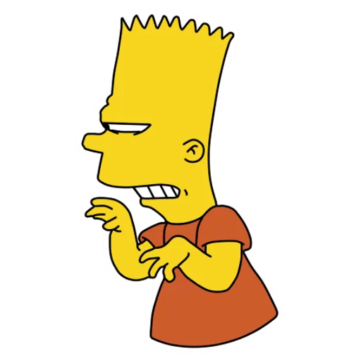 Bart stiker 😑