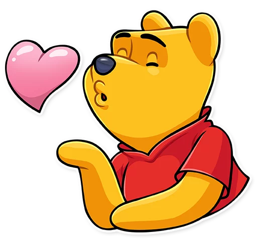 Winnie the Pooh stiker 😘