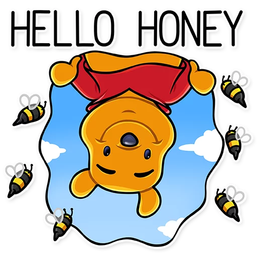 Winnie the Pooh stiker 👋