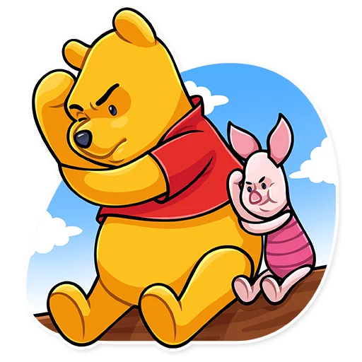 Winnie the Pooh stiker 🤔