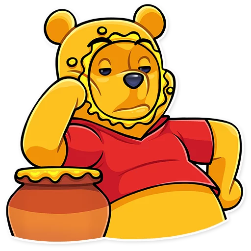 Winnie the Pooh stiker 😒