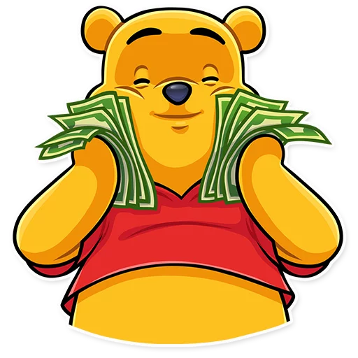 Telegram Sticker «Winnie the Pooh» 🤑