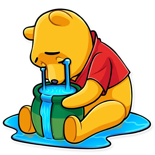 Winnie the Pooh sticker 😭