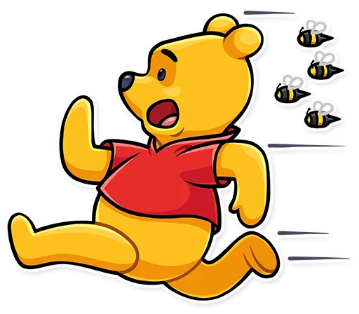 Winnie the Pooh emoji 🏃‍♀️
