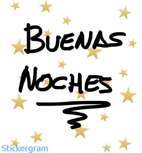 Telegram Sticker «Buenos días/noches By Vane♾» 🌠