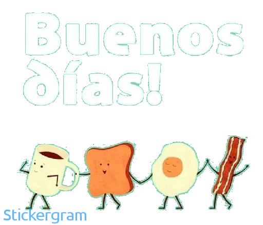 Telegram stiker «Buenos días/noches By Vane♾» 🥪