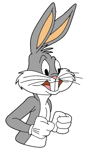 Telegram Sticker «Bugs Bunny 3» ✊