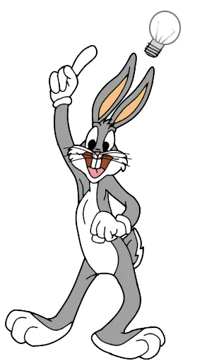 Bugs Bunny 3 sticker ☝️