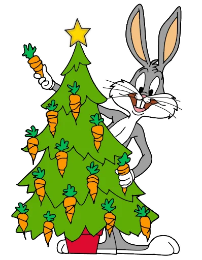 Bugs Bunny 3 sticker 🎄