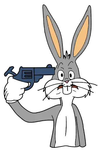Bugs Bunny 3 sticker 🔫
