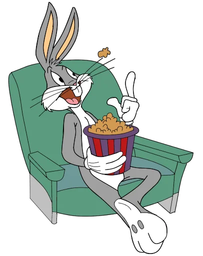 Telegram Sticker «Bugs Bunny 3» 🍿