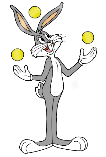 Стікер Telegram «Bugs Bunny 3» 🤹‍♂️