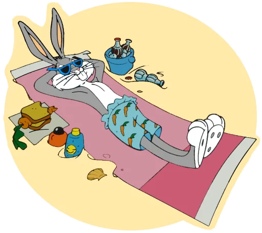 Стікер Bugs Bunny 3 🏖