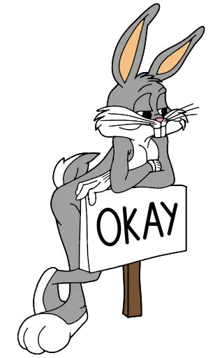 Telegram Sticker «Bugs Bunny 3» 👍