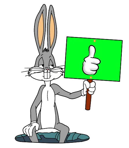 Стікер Telegram «Bugs Bunny 3» 👍