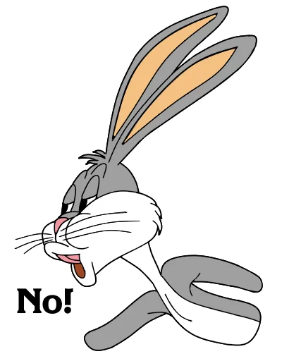 Стікер Bugs Bunny 3 🙅‍♂️