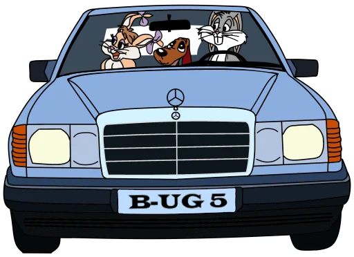 Telegram Sticker «Bugs Bunny 3» 🚘