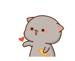 peach cat 🌸 emoji 