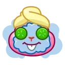 Bunny Emoji sticker 🧖‍♀