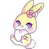 Bunny Cute Pif emoji 🤍