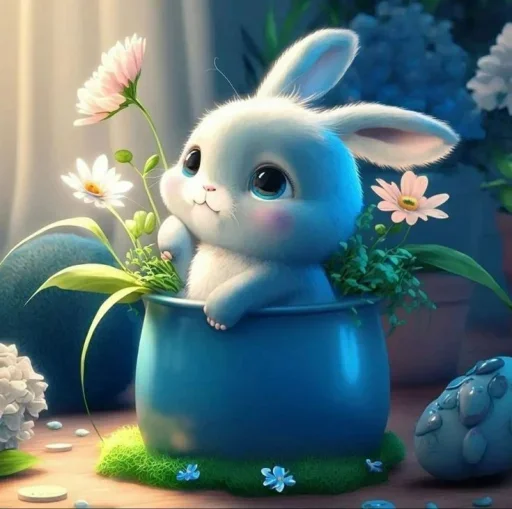 Bunny cute emoji 🐰