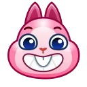 Pink Bunny emoji 😁
