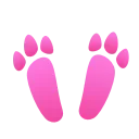 Pink Bunny emoji 🦶