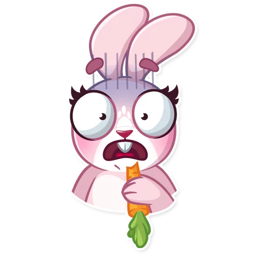 Rosy Bunny emoji 😨