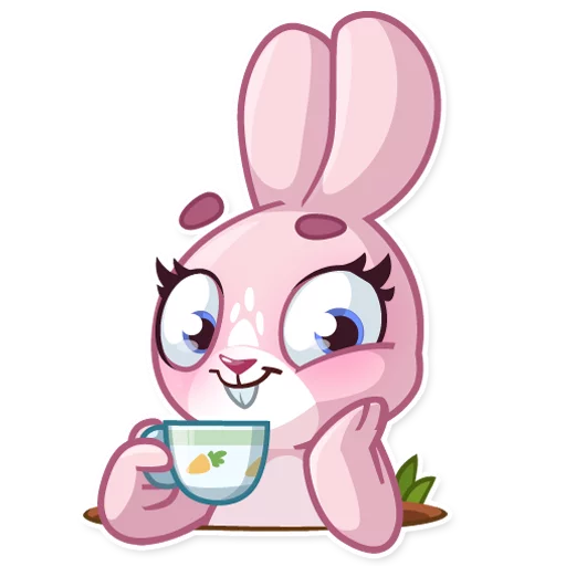Rosy Bunny emoji ☕
