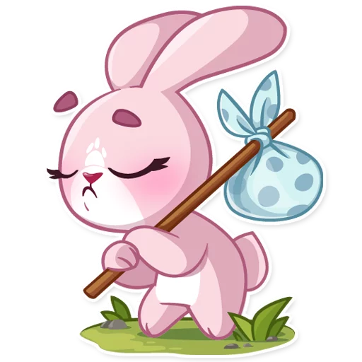 Rosy Bunny sticker 😔