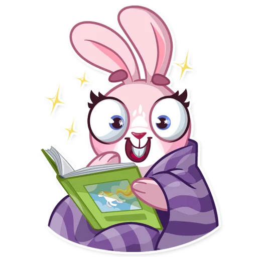 Rosy Bunny sticker 📖
