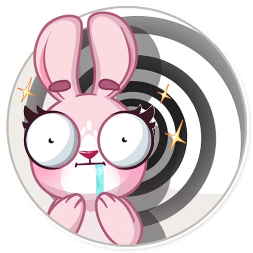 Rosy Bunny sticker 😐