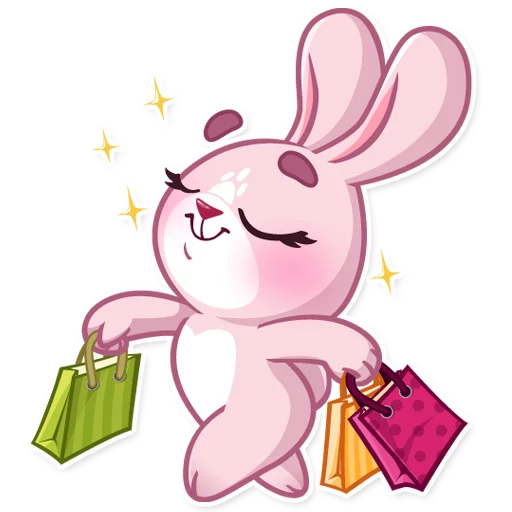 Rosy Bunny sticker 🛍