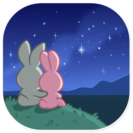 Rosy Bunny sticker 🌌