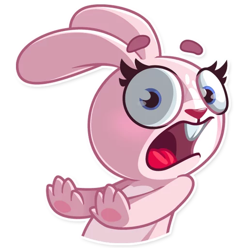 Rosy Bunny sticker ✋