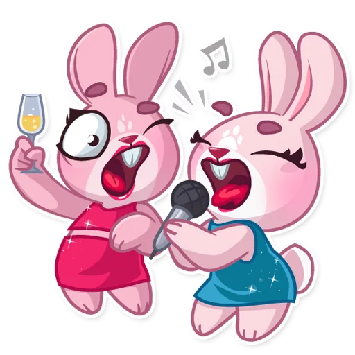 Rosy Bunny emoji 🎤