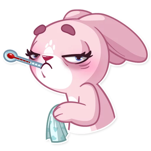 Rosy Bunny emoji 🤒