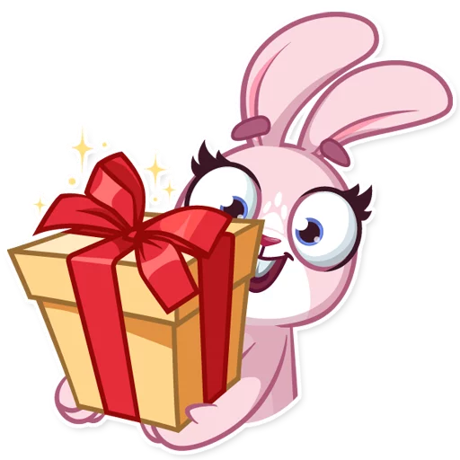 Rosy Bunny emoji 🎁