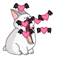 Bunny Vampire emoji 😘