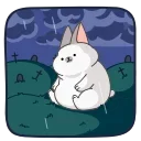 Bunny Vampire emoji 😔