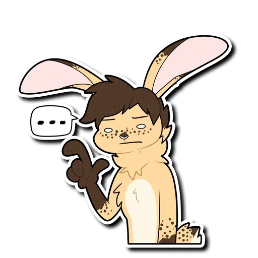 Bunny  sticker 😐