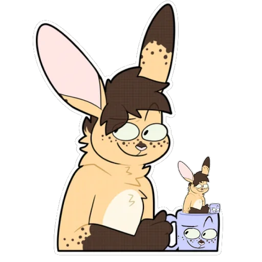 Telegram Sticker «Bunny» ☕️