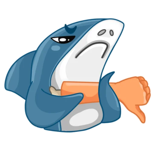 Стікер Telegram «Акулка» 👎
