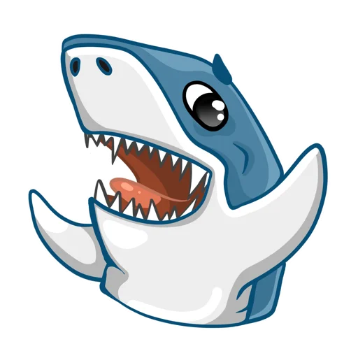Telegram stiker «Акулка» 👋
