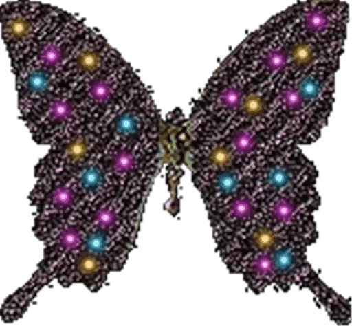 Стикер Telegram «Бабочки и Радость» 😒