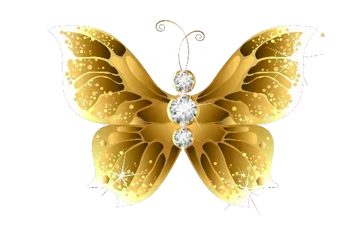 Стикер Telegram «Бабочки и Радость» 😒