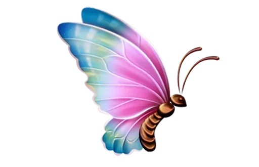 Стикер Telegram «Бабочки и Радость» 😎
