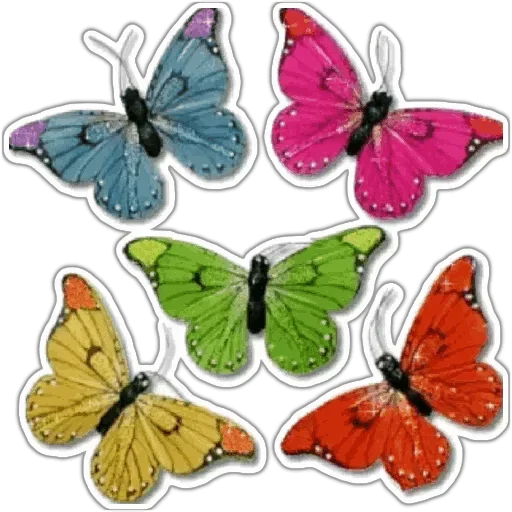 Telegram stiker «Бабочки и Радость» 😒